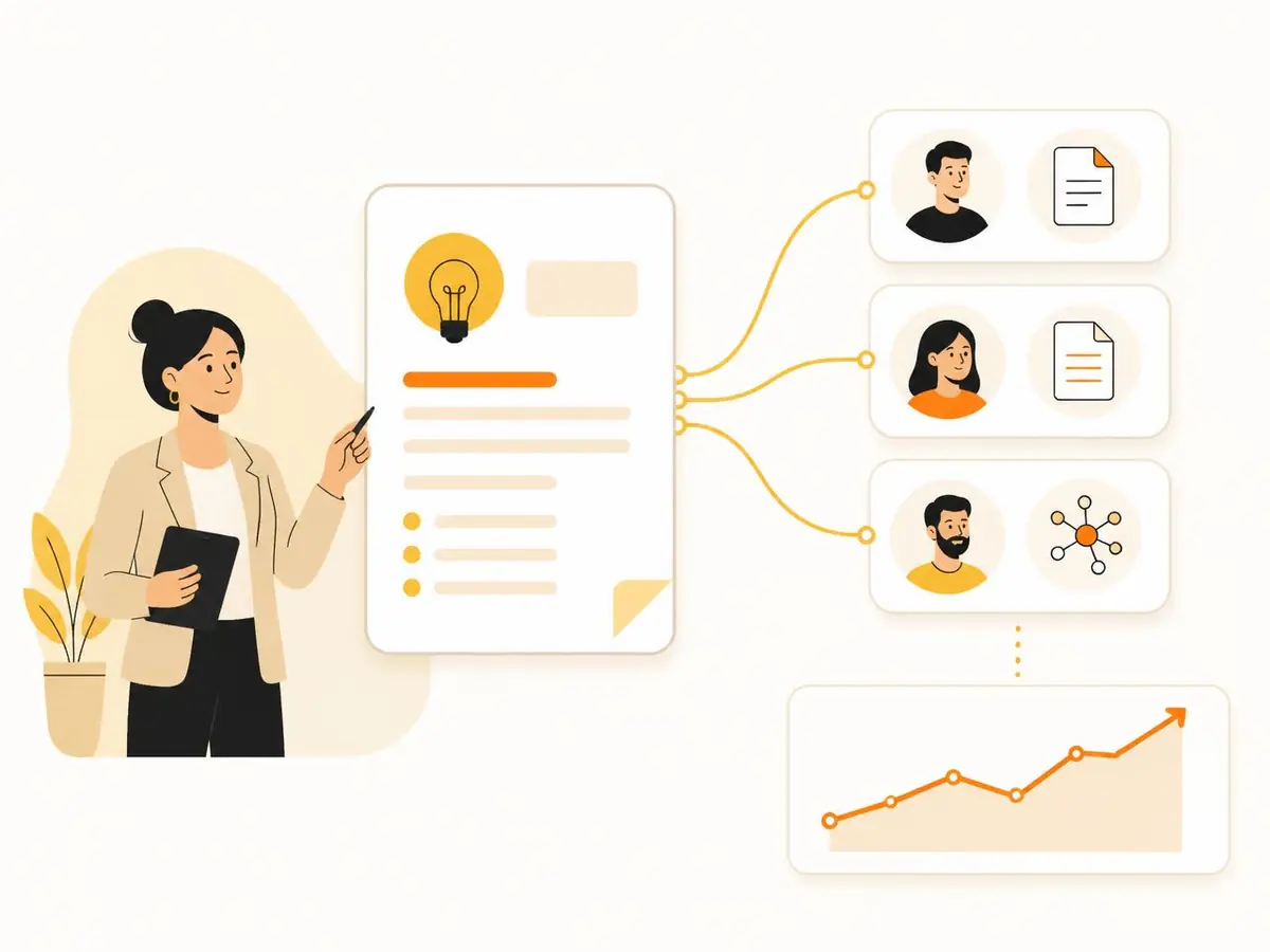 An agency strategist turning one client brief into a selected partner mix, a coordinated launch and clear reporting