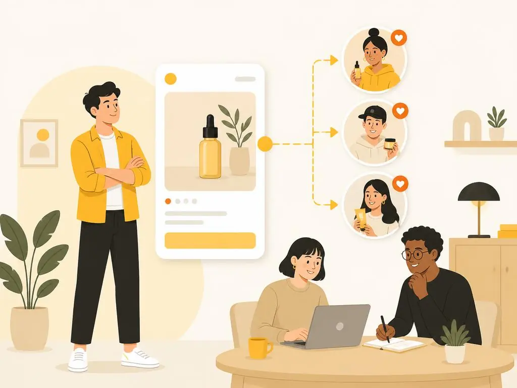 Founder launching a new growth channel with a small team and selected creators