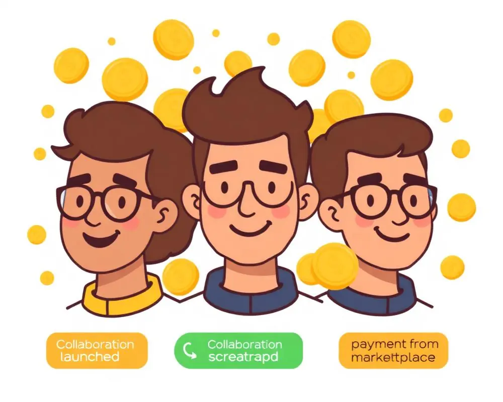 Creators, Kollaborationsstart und Zahlung vom Marktplatz